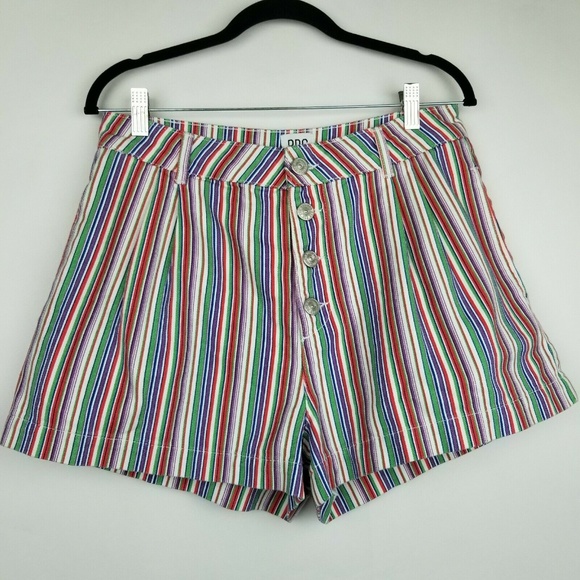 Urban Outfitters Pants - BDG 12 multi color stripe high rise shorts